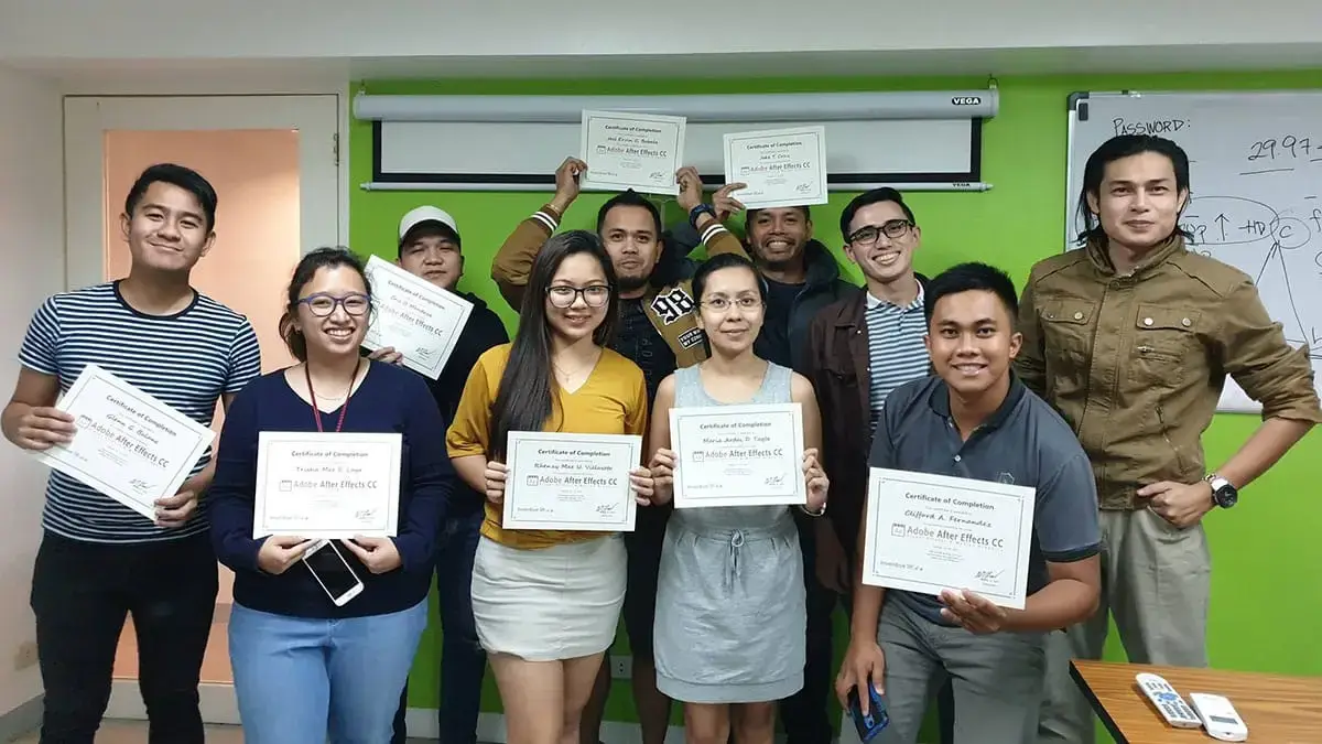 adobe after effect video editing training course Philippines