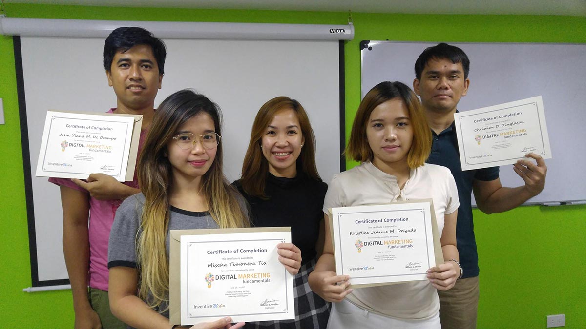 digital marketing certificate programs online training philippines